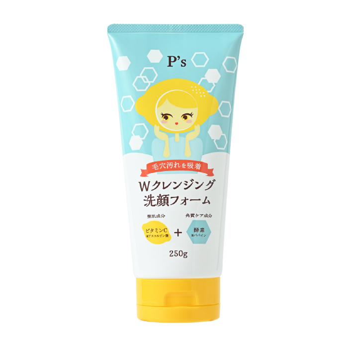 P’sビタミン+酵素Wクレンジング洗顔フォーム